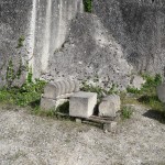 Fontaine d'Aigues-vives abandonnée à Junas par la municipalité de M. REY