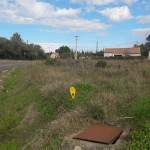 Le terrain devenu constructible grâce au déplacement du panneau